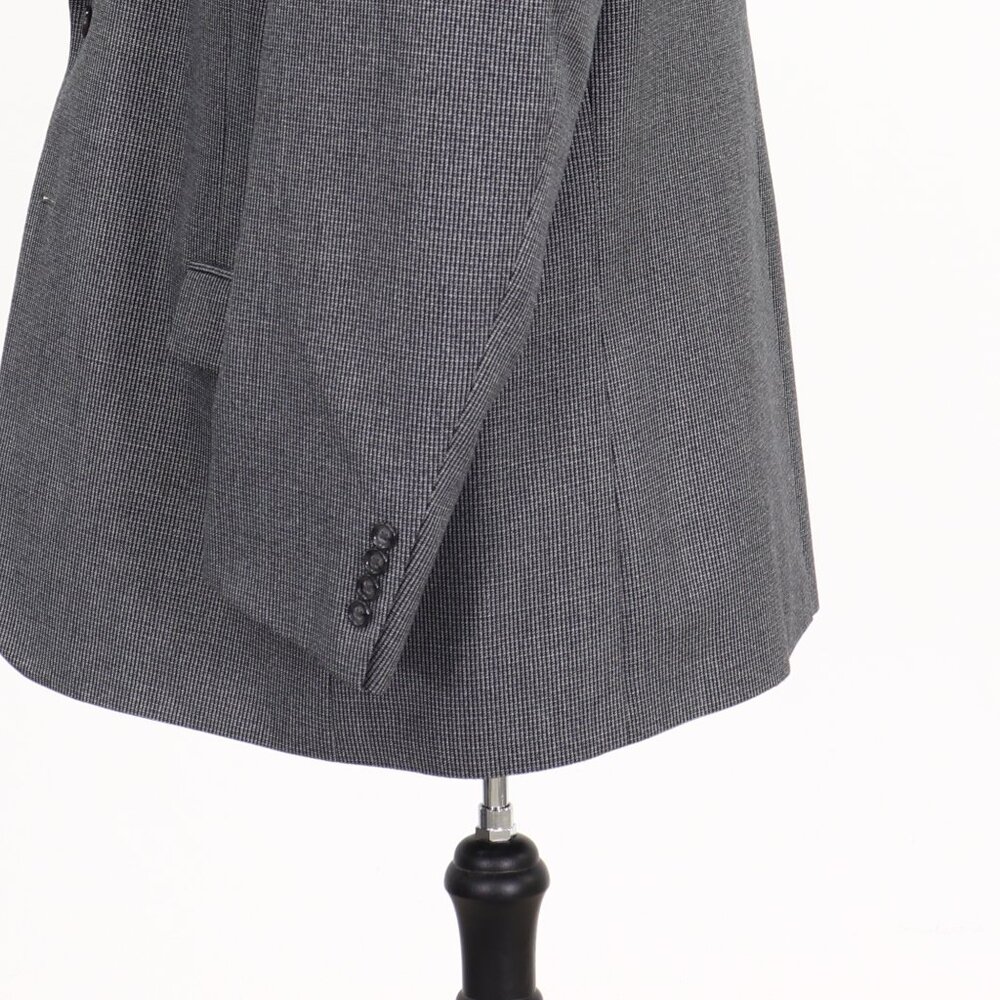 Statements 48r Gray Solid 2-Button Sport Coat Bla… - image 6